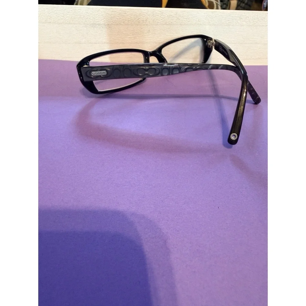 Coach EyeGlasses Kensley (839) Black w/Coach Logos Frames Only Excellent Used